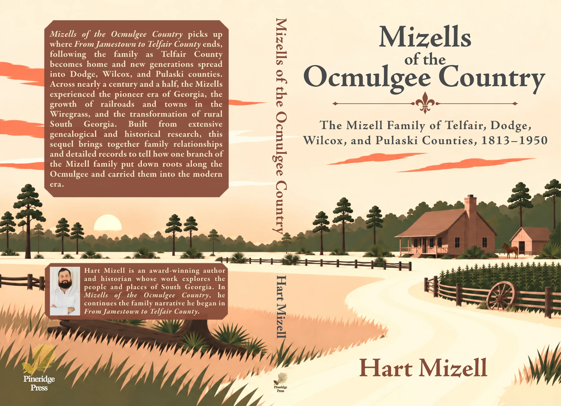 Complete paperback cover for Mizells of the Ocmulgee Country