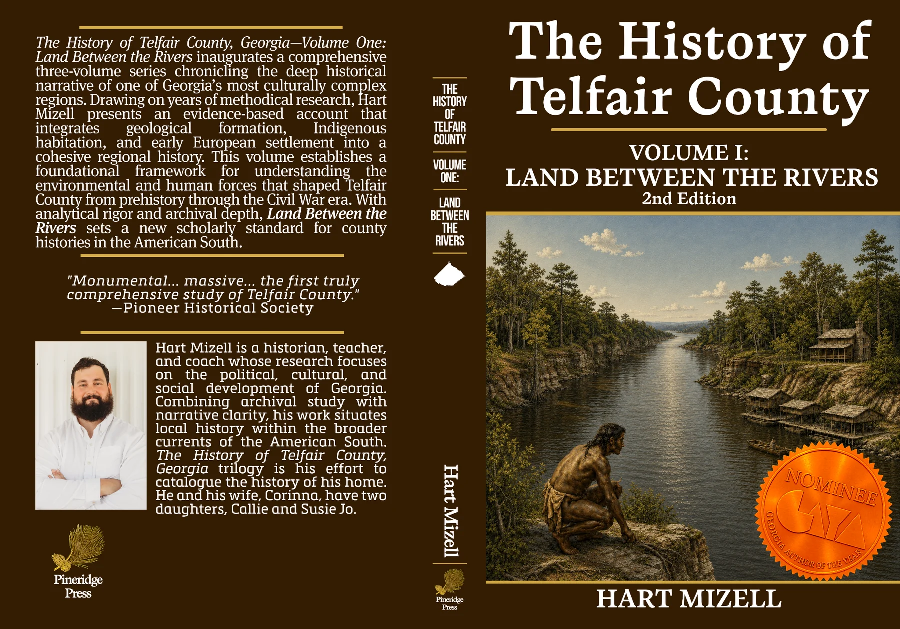 Complete paperback cover for Land Between the Rivers
